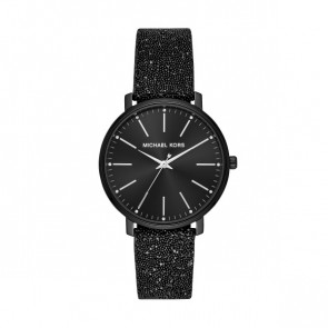 Horlogeband Michael Kors MK2885 Leder Zwart 18mm