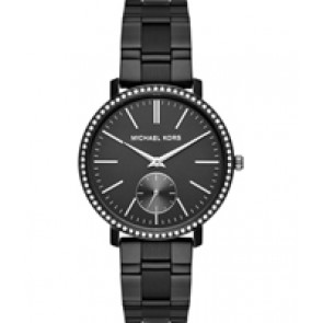 Horlogeband Michael Kors MK3566 Staal Zwart 18mm