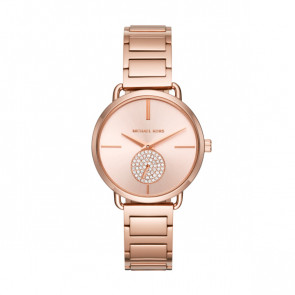 Horlogeband Michael Kors MK3640 Onderliggend Staal Rosé 16mm