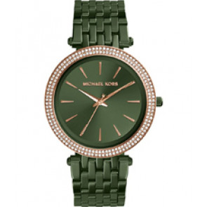 Horlogeband Michael Kors MK3729 Roestvrij staal (RVS) Groen 20mm