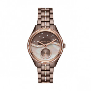 Horlogeband Michael Kors MK3757 Staal Bruin 18mm