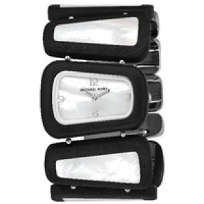 Horlogeband Michael Kors MK4106 Roestvrij staal (RVS) Zwart 35mm