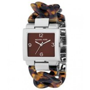 Horlogeband Michael Kors MK4107 Kunststof/Plastic Bruin 24mm