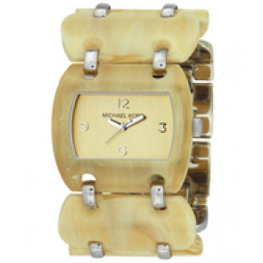 Horlogeband Michael Kors MK4142 Kunststof/Plastic Beige 37mm