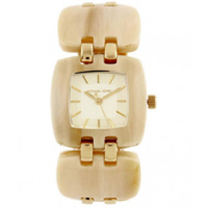 Horlogeband Michael Kors MK4256 Kunststof/Plastic Beige 20mm