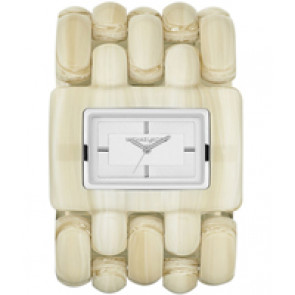 Horlogeband Michael Kors MK4261 Kunststof/Plastic Beige 47mm