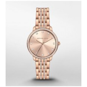 Horlogeband Michael Kors MK4369 Roestvrij staal (RVS) Rosé 16mm