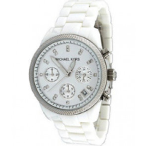 Horlogeband Michael Kors MK5183 Kunststof/Plastic Wit 20mm