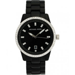 Horlogeband Michael Kors MK5205 Kunststof/Plastic Zwart 18mm