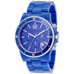Horlogeband Michael Kors MK5271 Kunststof/Plastic Blauw 20mm