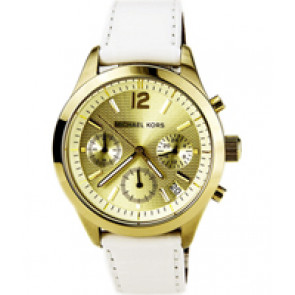 Horlogeband Michael Kors MK5285 Leder Wit 18mm