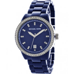 Horlogeband Michael Kors MK5371 Kunststof/Plastic Blauw 18mm