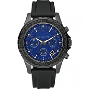 Horlogeband Michael Kors MK5390 Silicoon Zwart 18mm