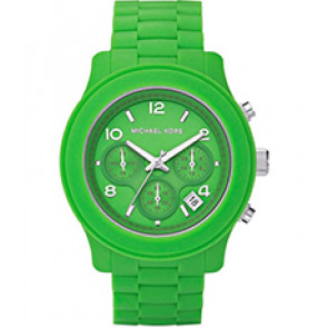 Horlogeband (Band + Kastcombinatie) Michael Kors MK5422 Staal/Silicoon Groen 20mm