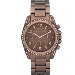 Horlogeband Michael Kors MK5493 Staal Bruin 20mm