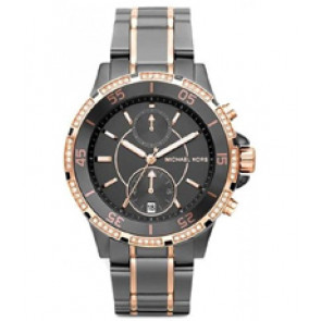Horlogeband Michael Kors MK5554 Roestvrij staal (RVS) Antracietgrijs 18mm