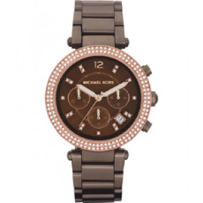 Horlogeband Michael Kors MK5578 Roestvrij staal (RVS) Bruin 12mm