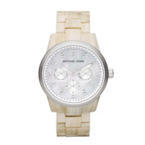 Horlogeband Michael Kors MK5625 Kunststof/Plastic Beige 18mm