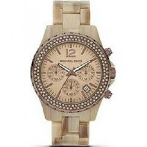 Horlogeband Michael Kors MK5648 Kunststof/Plastic Beige 20mm