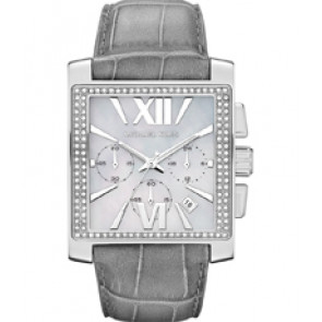 Horlogeband Michael Kors MK5674 Leder Grijs 26mm