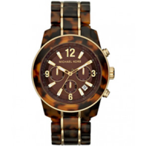 Horlogeband Michael Kors MK5805 Staal Bruin 22mm