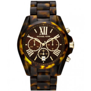 Horlogeband Michael Kors MK5839 Kunststof/Plastic Bruin 20mm