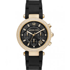 Horlogeband Michael Kors MK6404 Silicoon Zwart 20mm