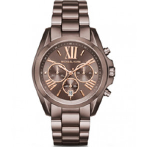 Horlogeband Michael Kors MK6247 Roestvrij staal (RVS) Bruin 20mm