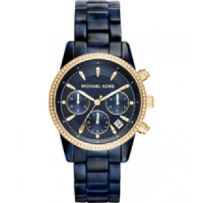 Horlogeband Michael Kors MK6278 Kunststof/Plastic Blauw 18mm