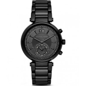 Horlogeband Michael Kors MK6297 Staal Zwart 20mm
