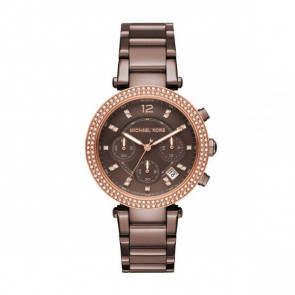 Horlogeband Michael Kors MK6378 Staal Bruin 20mm