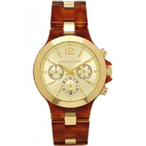 Horlogeband Michael Kors MK6386 Kunststof/Plastic Bruin 20mm