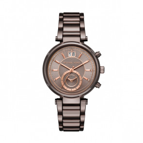 Horlogeband Michael Kors MK6393 Staal Bruin 20mm