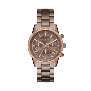 Horlogeband Michael Kors MK6529 Staal Bruin 18mm