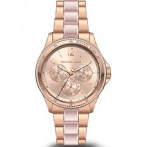 Horlogeband Michael Kors MK6657 Roestvrij staal (RVS) Rosé 20mm