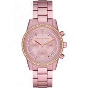 Horlogeband Michael Kors MK6753 Roestvrij staal (RVS) Roze 18mm