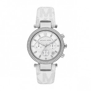 Horlogeband Michael Kors MK7226 Leder Wit 21mm