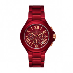 Horlogeband Michael Kors MK7304 Staal Rood 22mm