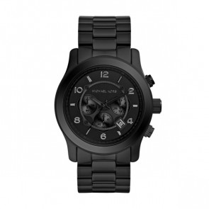 Horlogeband Michael Kors MK8157 Staal Zwart 24mm