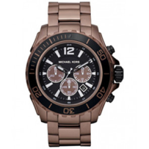 Horlogeband Michael Kors MK8232 Roestvrij staal (RVS) Bruin 24mm