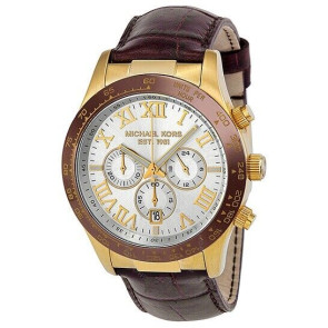 Horlogeband Michael Kors MK8263 Leder Bruin 22mm