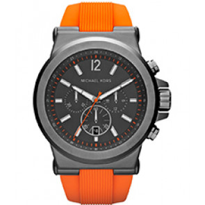 Horlogeband Michael Kors MK8296 Silicoon Oranje 28mm