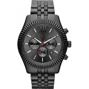 Horlogeband Michael Kors MK8320 Staal Zwart 22mm
