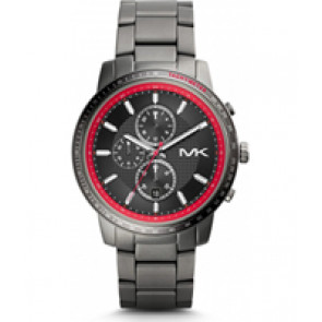 Horlogeband Michael Kors MK8363 Roestvrij staal (RVS) Antracietgrijs 22mm
