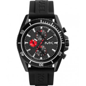 Horlogeband Michael Kors MK8377 Silicoon Zwart 24mm