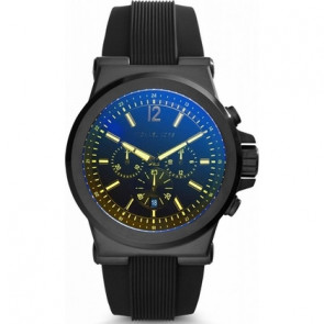 Horlogeband Michael Kors MK8406 Silicoon Zwart 28mm