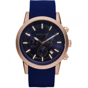 Horlogeband Michael Kors MK8410 Silicoon Blauw 22mm