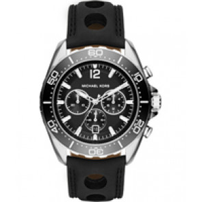 Horlogeband Michael Kors MK8419 Leder Zwart 24mm