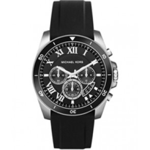 Horlogeband Michael Kors MK8435 Silicoon Zwart 24mm