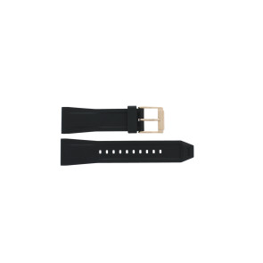 Horlogeband Michael Kors MK8436 Silicoon Zwart 24mm